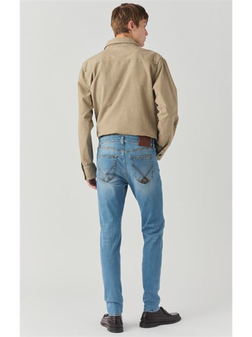 slub knit black denim ROY ROGER'S | 517WASH 57